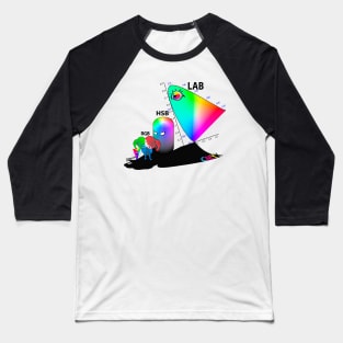 Color Space Meme RGB CMYK LAB Baseball T-Shirt